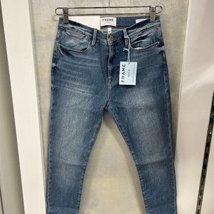 Frame Le High Skinny Raw Stagger